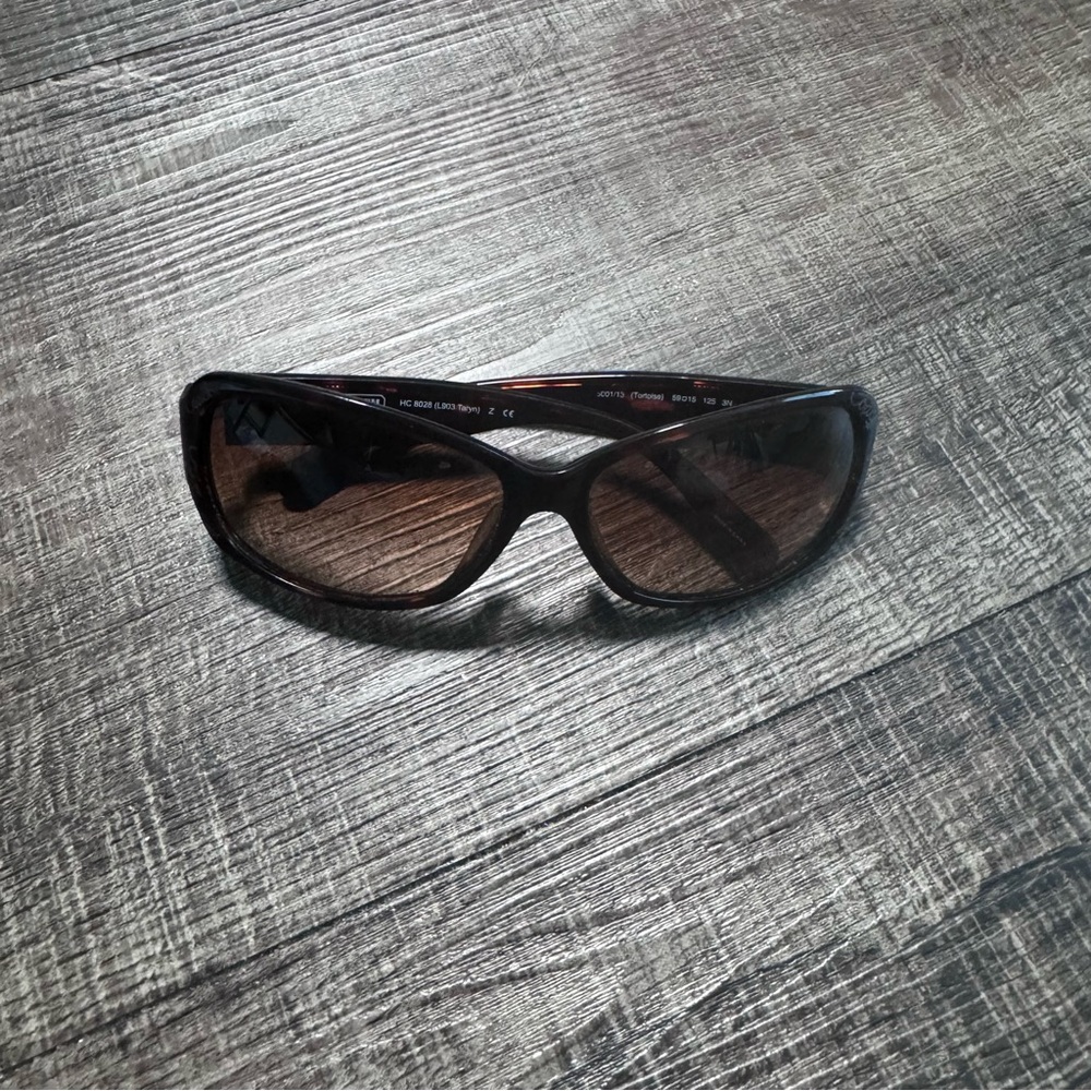 Coach Designer Tortoise Shell Frame Sunglasses Wi… - image 2